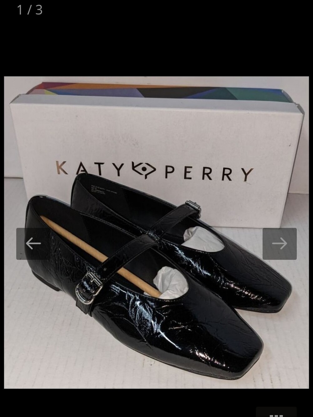 Katy Perry Collections Girls Black Patent Mary Jane Flats